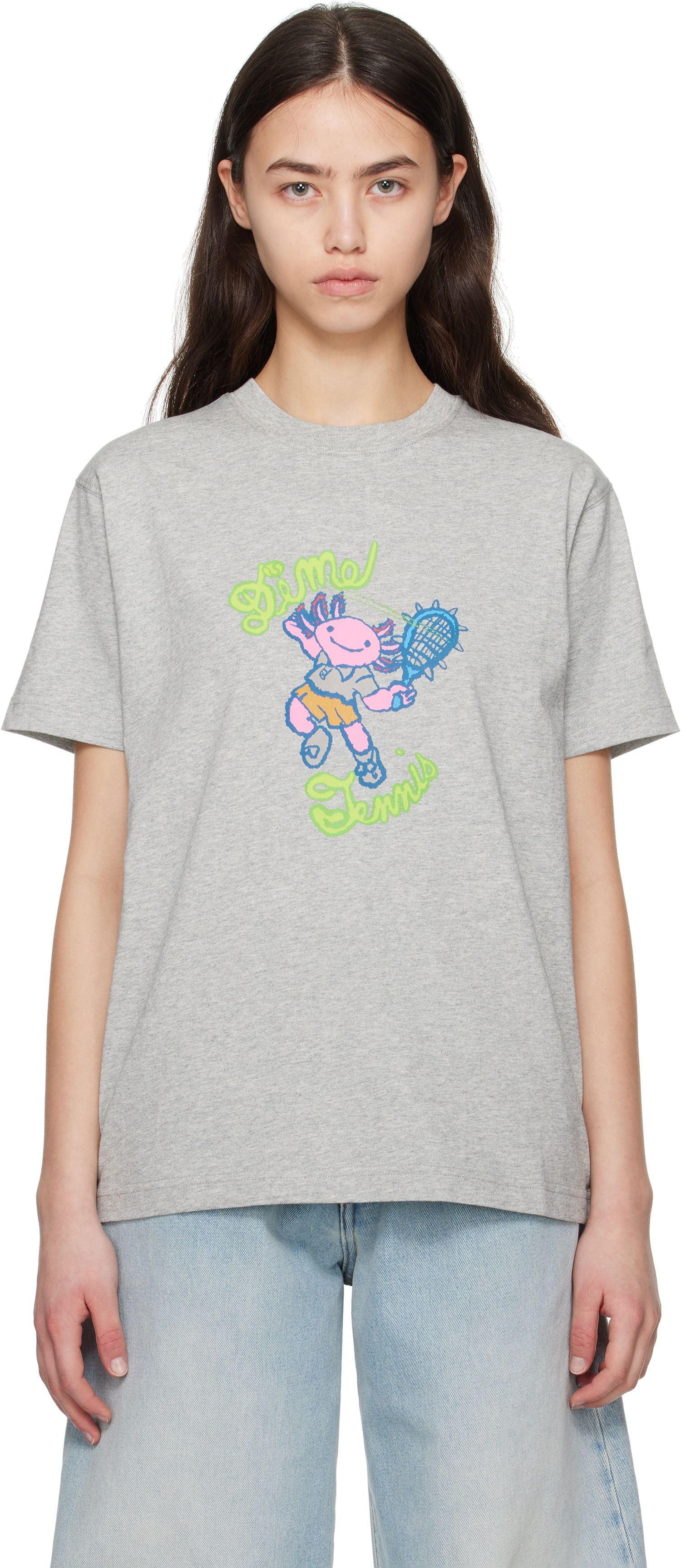 T-paita Dime Dime Axolotl Graphic T-Shirt Harmaa | DIME2SP2551GRY, 0
