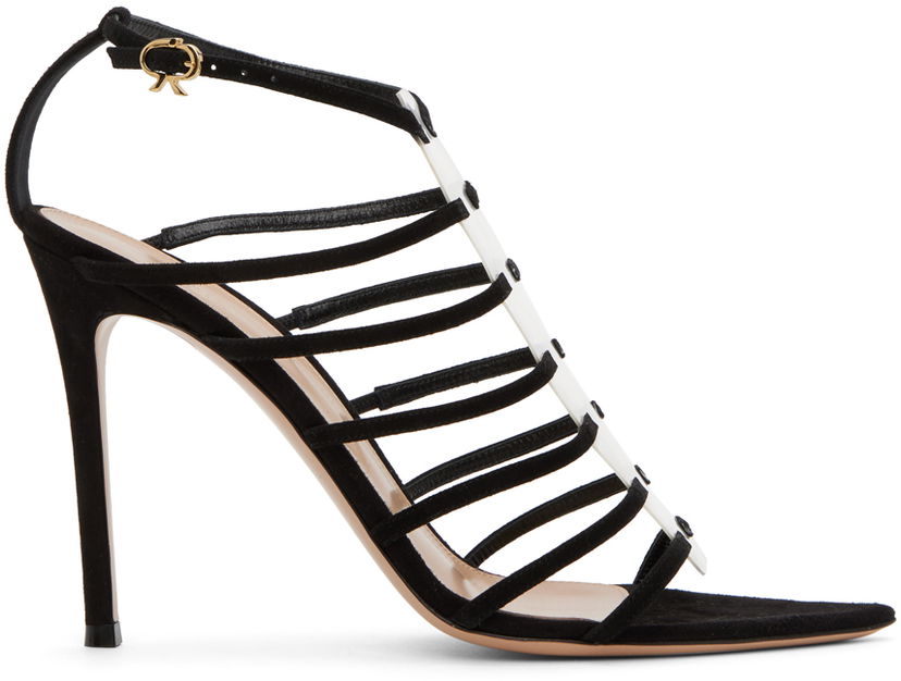 Kengänhoito Gianvito Rossi Gianvito Rossi Suede Heeled Sandals Musta | G61672.15RIC.CGS