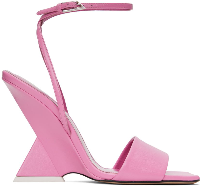 Kengänhoito The Attico Attico Cheope Wedge Sandals Vaaleanpunainen | 236WS513 L071