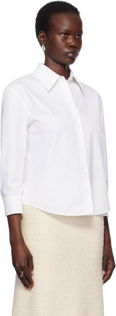 Paita Jil Sander Cropped Button-Up Shirt Valkoinen | J02DL0205_J45002, 1