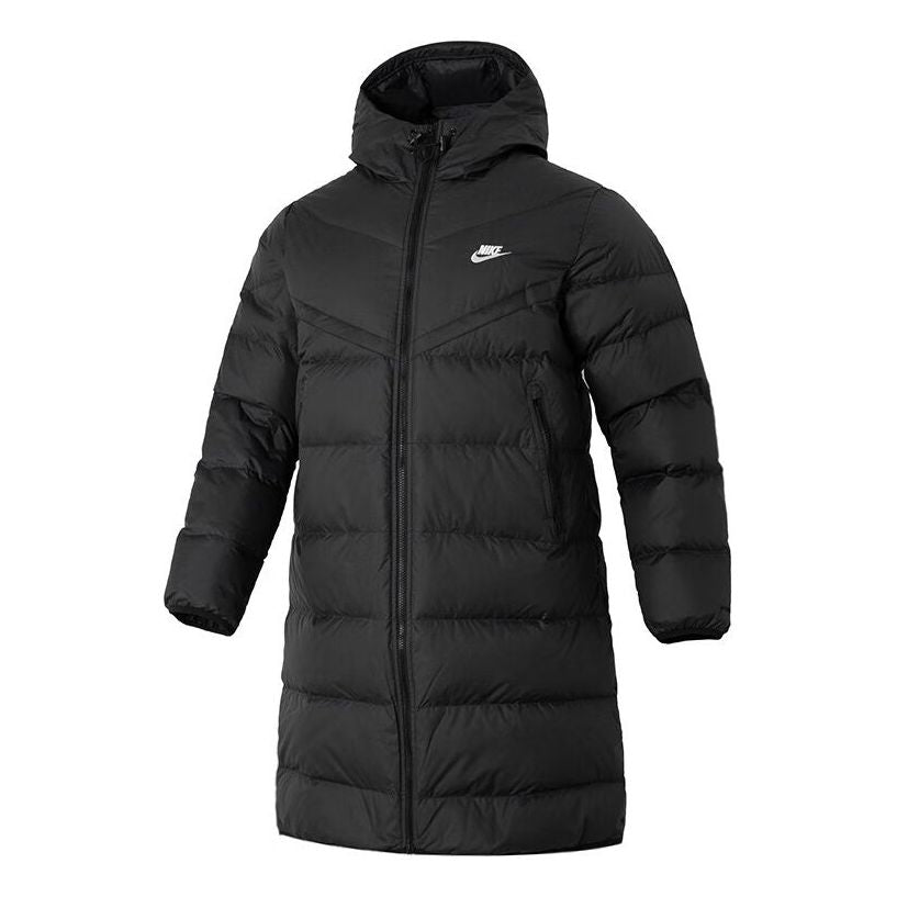 Puffer takki Nike Long Down Parka Musta | FB8180-010