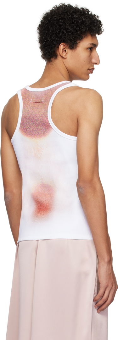 Tankkitoppi Jean Paul Gaultier Jean Paul Gaultier 'Le Classique' Print Tank Top Valkoinen | 25/33-F-DB050-J580-0120, 2