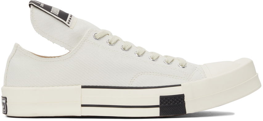 Tennarit ja kengät Rick Owens Rick Owens DRKSHDW TurboDrk Chuck 70 Low Valkoinen | DC02AX766 CTDR1, 0