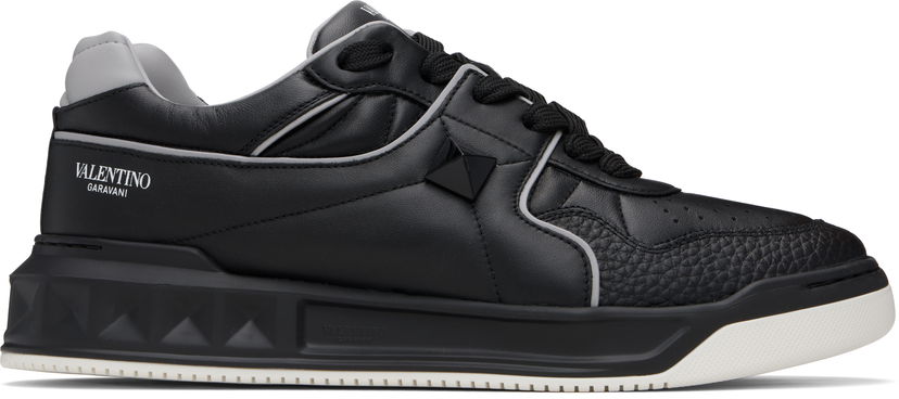 Tennarit ja kengät Valentino Valentino Garavani One Stud Low-Top Nappa Musta | 7Y2S0E71NWN