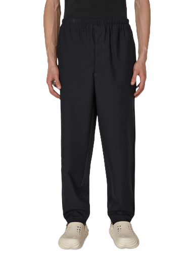 Housut Comme des Garçons Wool Gabardine Trousers Tummansininen | FJ-P008-W22 2