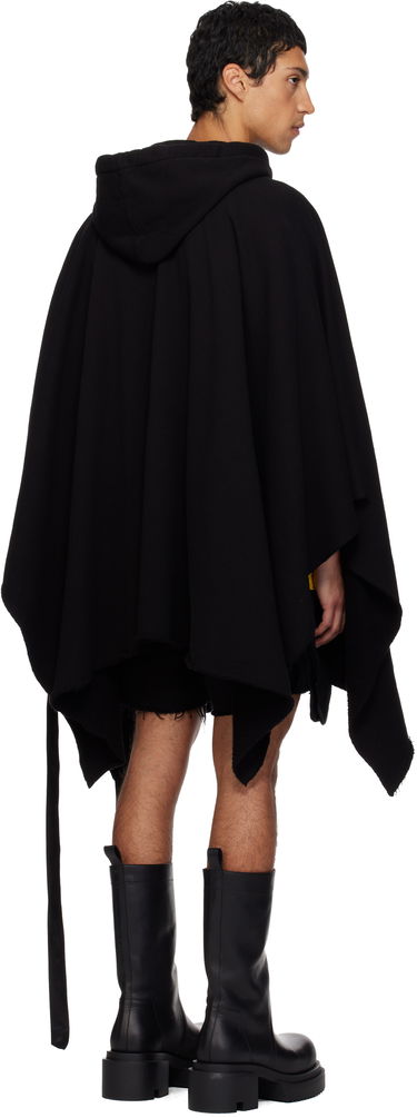 Huppari Rick Owens DRKSHDW Poncho Hoodie Musta | DU02E7275 FSL, 2