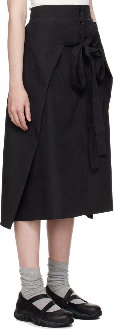 Hame YMC YMC George Midi Wrap Skirt Musta | Q3YAA, 1