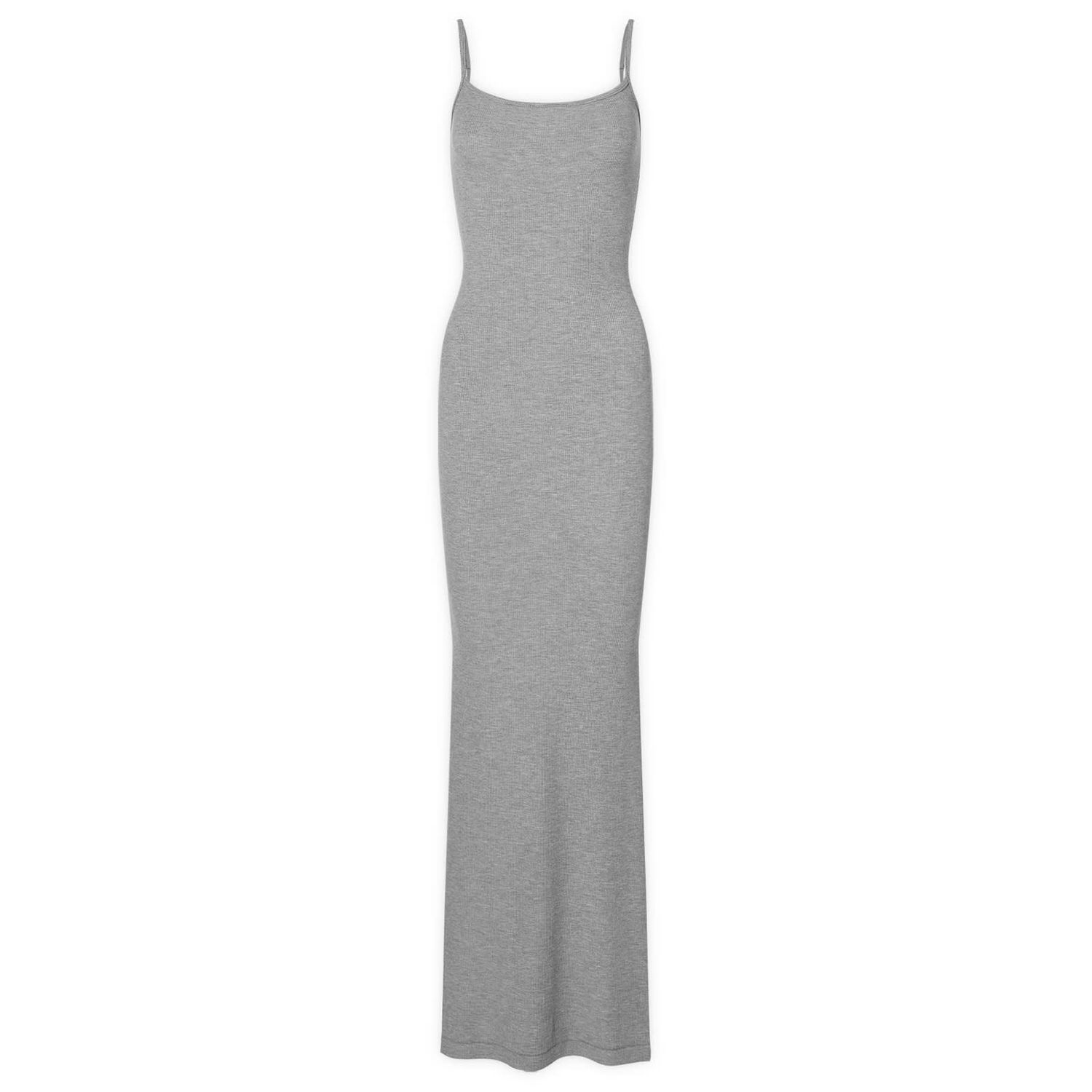 Mekko SKIMS Soft Lounge Long Slip Dress Harmaa | AP-DRS-0596-HG, 0