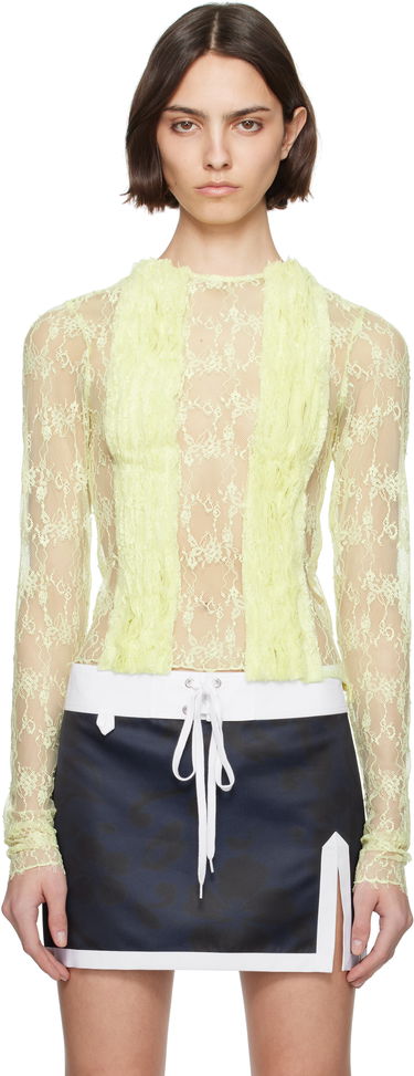 Tankkitoppi Collina Strada Collina Strada Dandelion Lace Top Keltainen | XX3074, 0