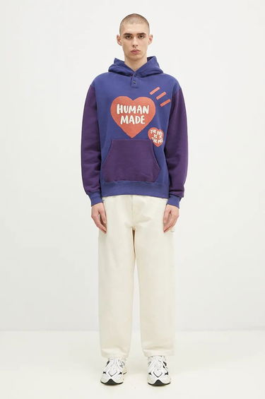 Huppari Human Made Colorblock Hoodie With Print Violetti | HM28CS023, 4