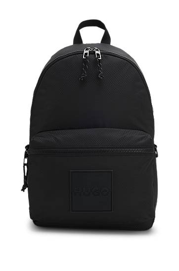 Reppu BOSS HUGO Ripstop Backpack with Logo Patch Musta | 50551793