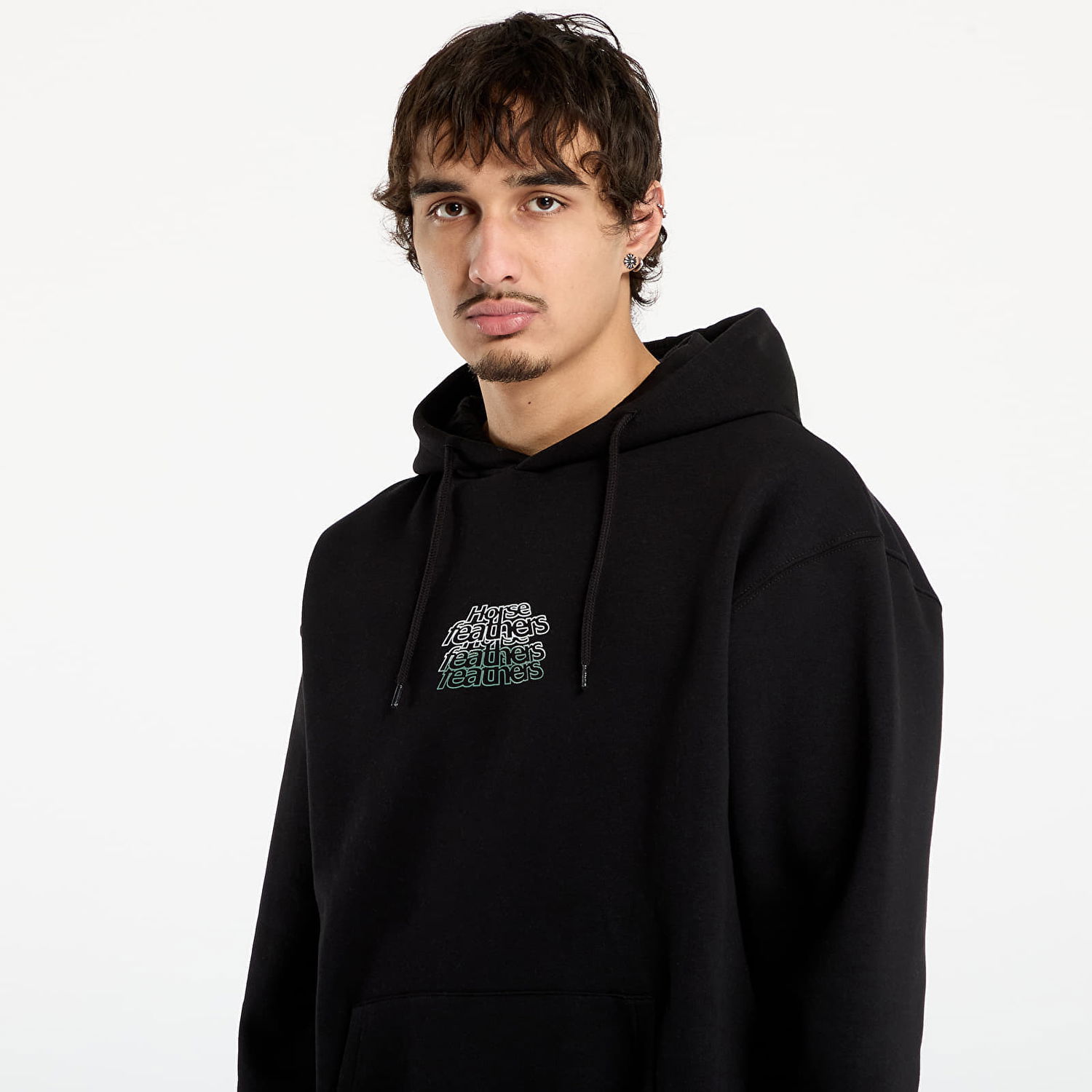 Huppari Horsefeathers Sweatshirt Rollin L Musta | SM1388C, 1