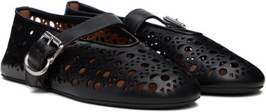 Kengänhoito Alaïa ALAÏA Vienne Laser Cut Ballerina Flats Valkoinen | AA3A029CK216, 3