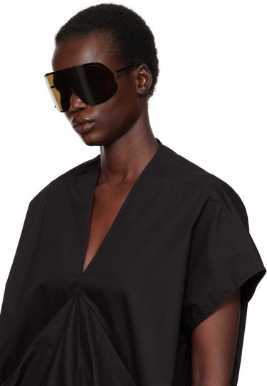 Aurinkolasit Rick Owens Shield Sunglasses Ruskea | RG0000006 GBLKBR, 3