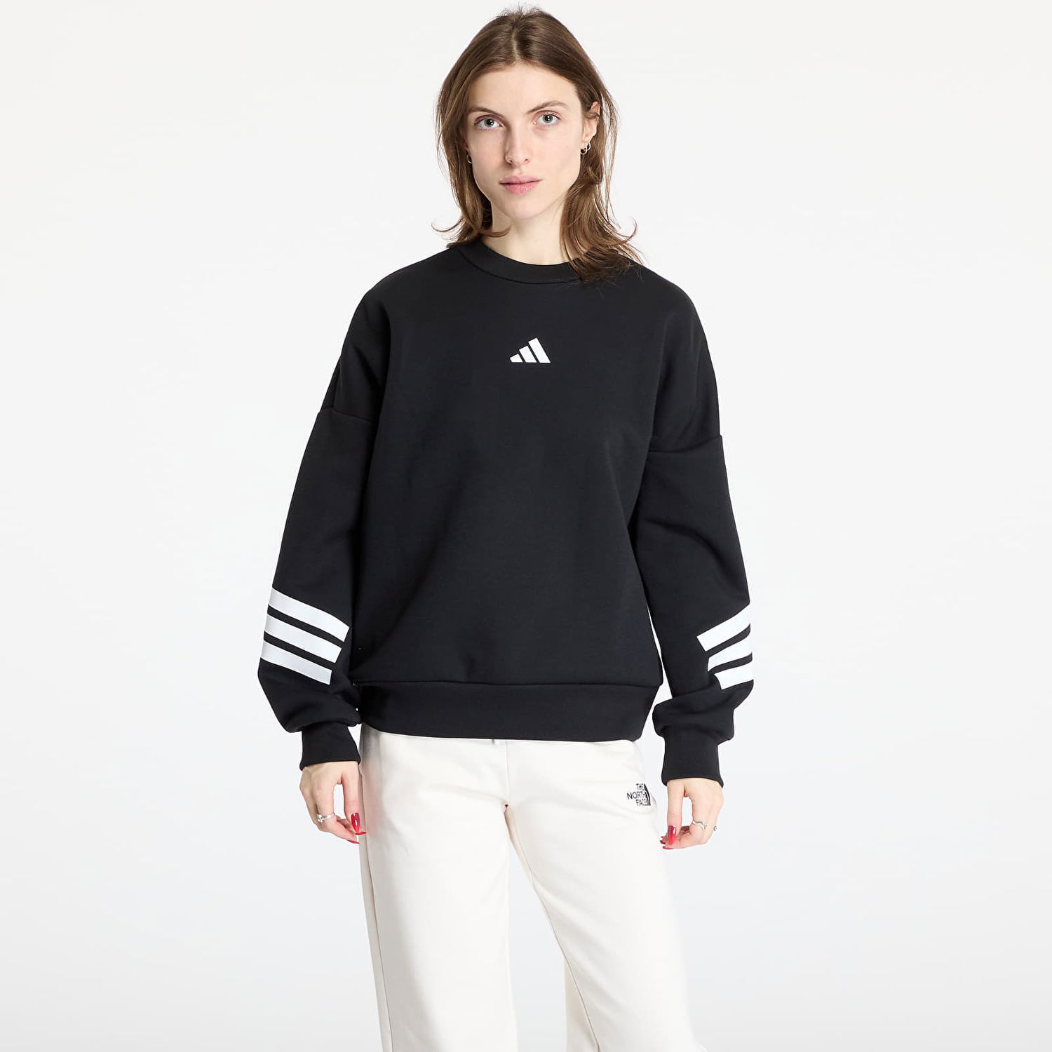 Huppari adidas Originals Future Icons Three Stripes Sweatshirt Musta | JE0203, 0