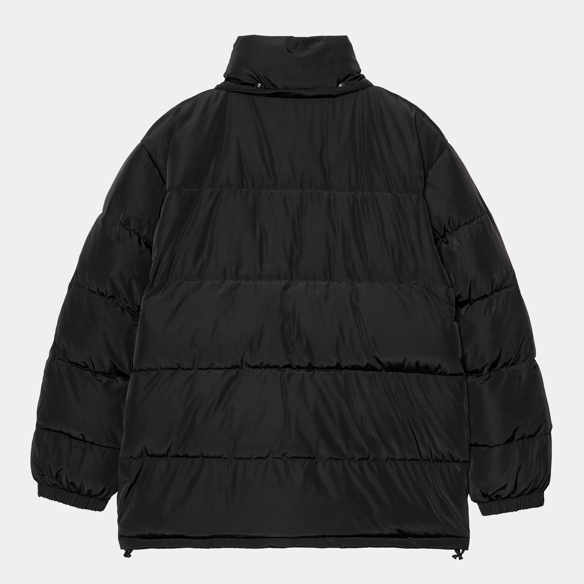 Puffer takki Carhartt WIP Brent Padded Hooded Jacket with Pockets Musta | I035361_48, 1