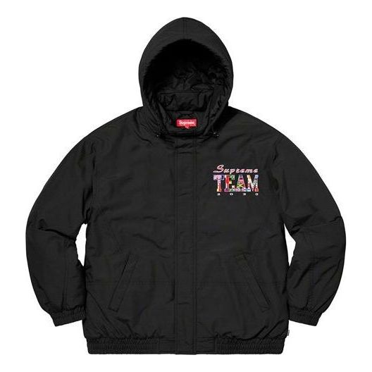 Tuulitakki Supreme Super Team Puffy Jacket Musta | SUP-SS20-489