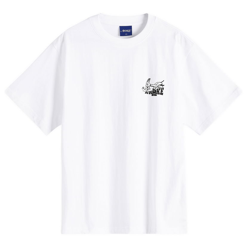 T-paita Awake NY Awake NY Hammer Graphic Tee, Size L Valkoinen | AWK-SP25-TS003-WHT