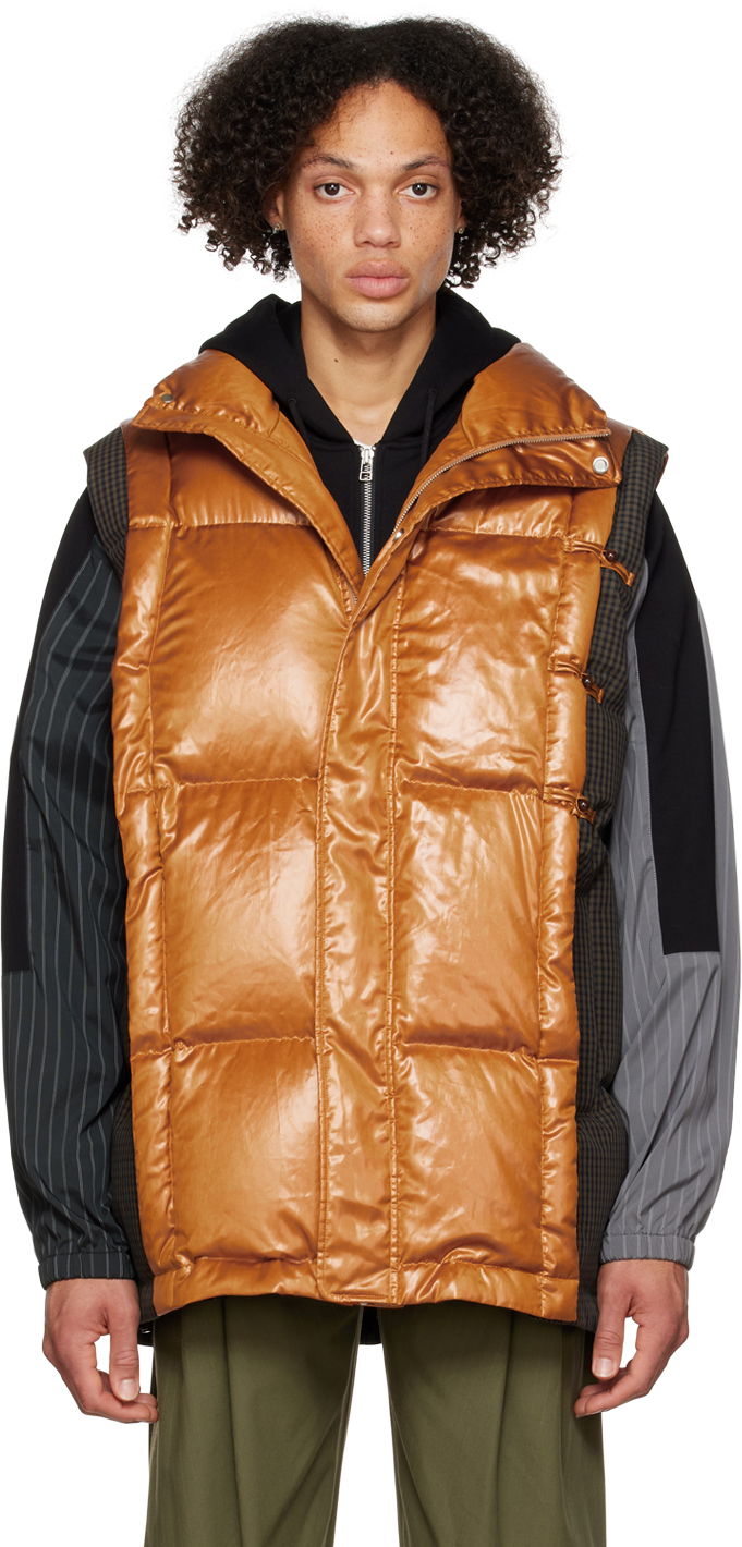 Liivi Feng Chen Wang Feng Chen Wang Deconstructed Down Vest Ruskea | FUF14VS04