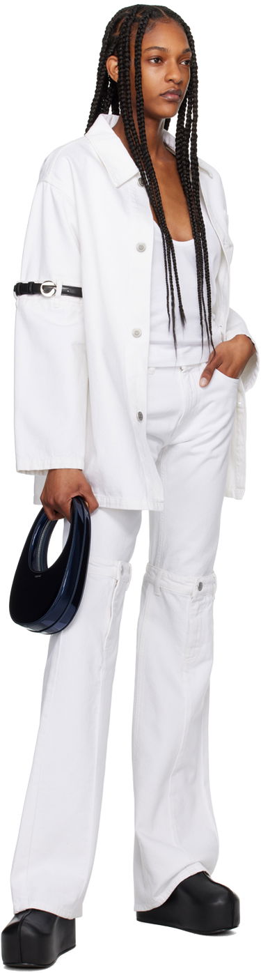 Jeans Coperni Open Knee Jeans Valkoinen | COPP55251, 3