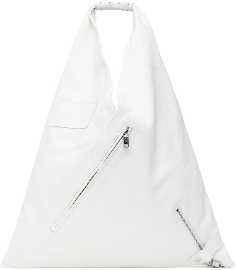 Käsilaukku Maison Margiela MM6 Maison Margiela Classic Medium Triangle Tote Bag Valkoinen | S54WD0039 P8429