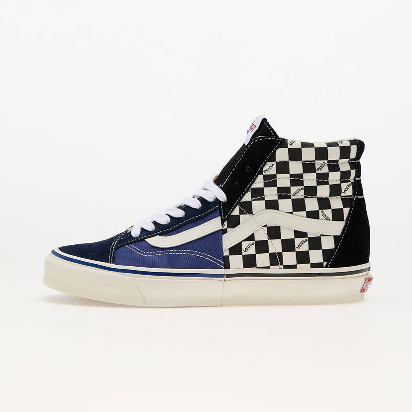 Skateboarding Vans Clash The Wall LX Suede/Canvas Black Checkerboard Tummansininen | VN000CNKBKC1