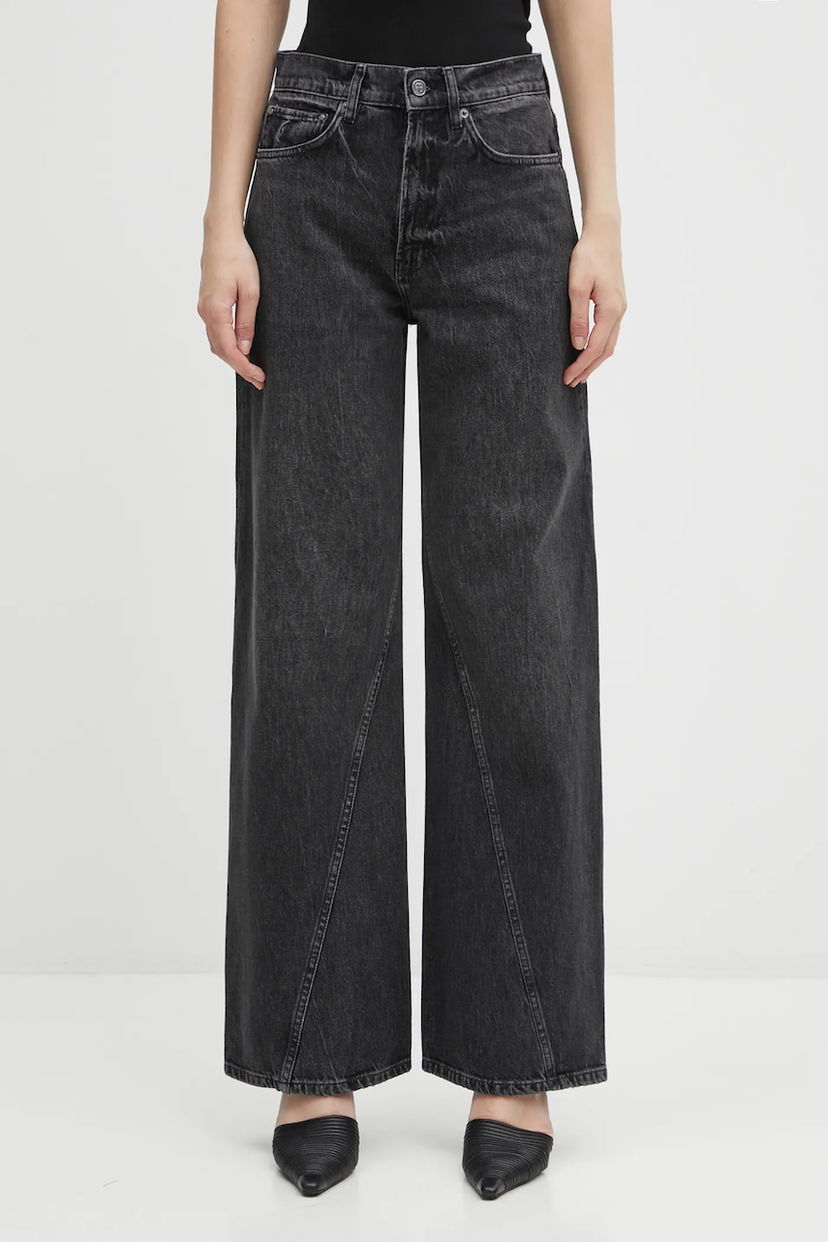 Jeans Anine Bing brie High Waist Wide Leg Jeans Musta | A.06.11246