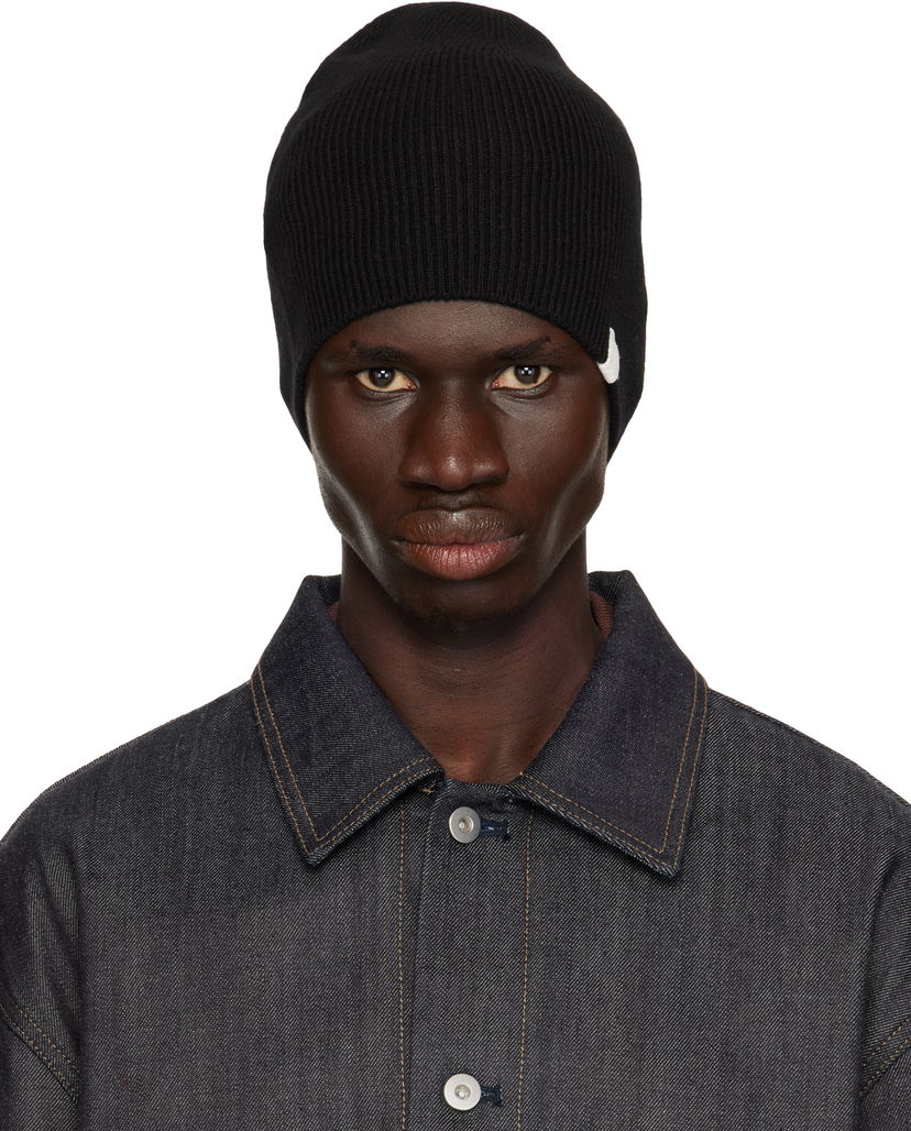 Pipo Jil Sander Jil Sander Rib-Knit Beanie Musta | J47ZZ0130_J14773