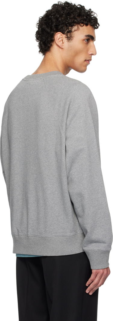 Villapaita MAISON KITSUNÉ Maison Kitsuné Oversize Raglan Sweatshirt with Embroidery Harmaa | OM00309KM0001, 2