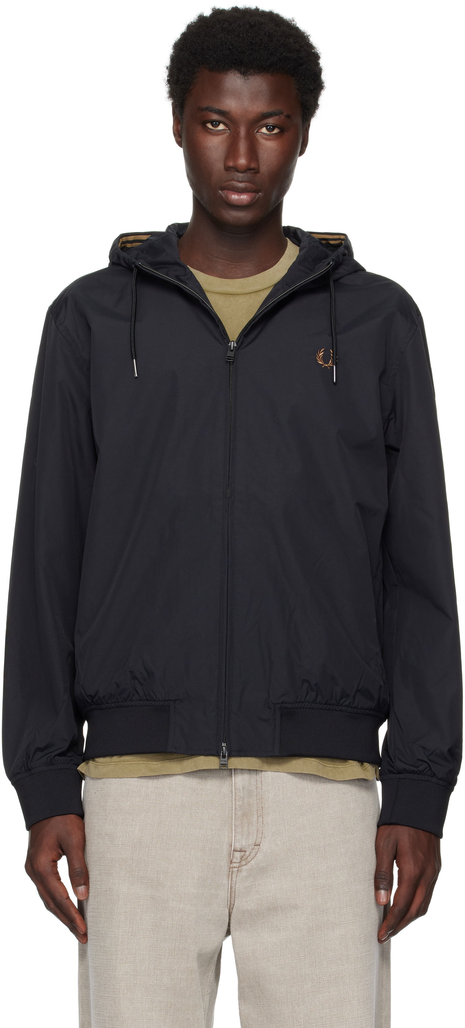 Takki Fred Perry Fred Perry 'The Hooded Brentham' Jacket Musta | J9040, 0