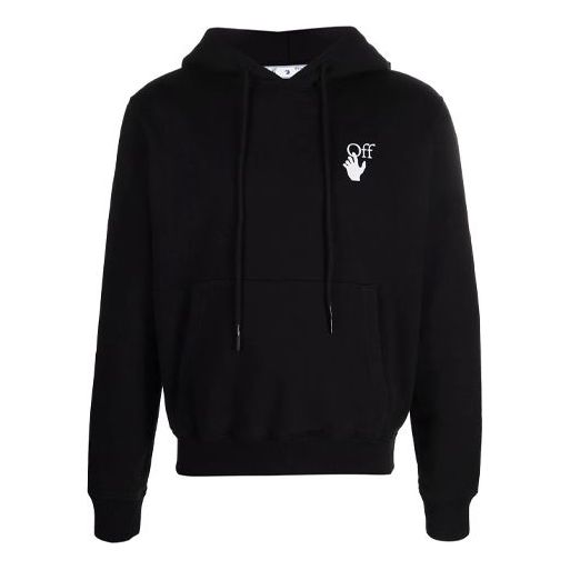 Huppari Off-White Off-White FW21 Long Sleeves Hoodie Musta | OMBB034F21FLE0021084