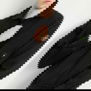 Takki Stone Island Old Effect Harrington Jacket, Size Large Musta | K2S156100056-V0129, 5