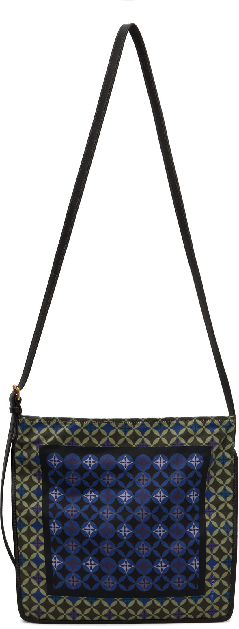 Kangaskassi Dries Van Noten Dries Van Noten Scarf Print Tote Bag Vihreä | 252-011503-791