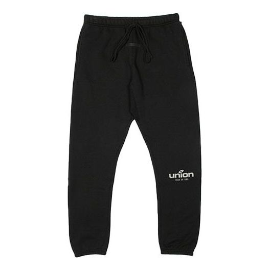 Verryttelyhousut Fear of God Fear of God Essentials x Union LA Vintage Sweatpants Musta | FOG-FW21-090