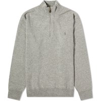 Villapaita Polo by Ralph Lauren Lambswool Half Zip Crewneck Harmaa | 710876756009, 1