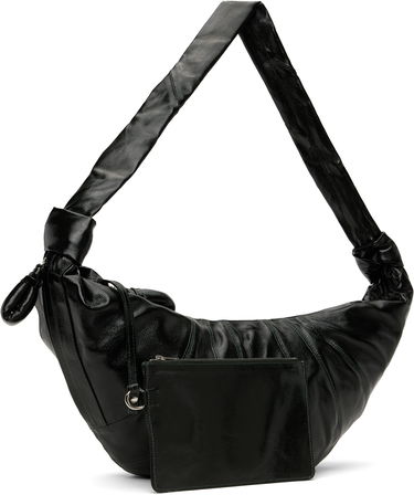 Olkalaukku LEMAIRE Large Croissant Shoulder Bag Musta | BG0000 LF1329, 4