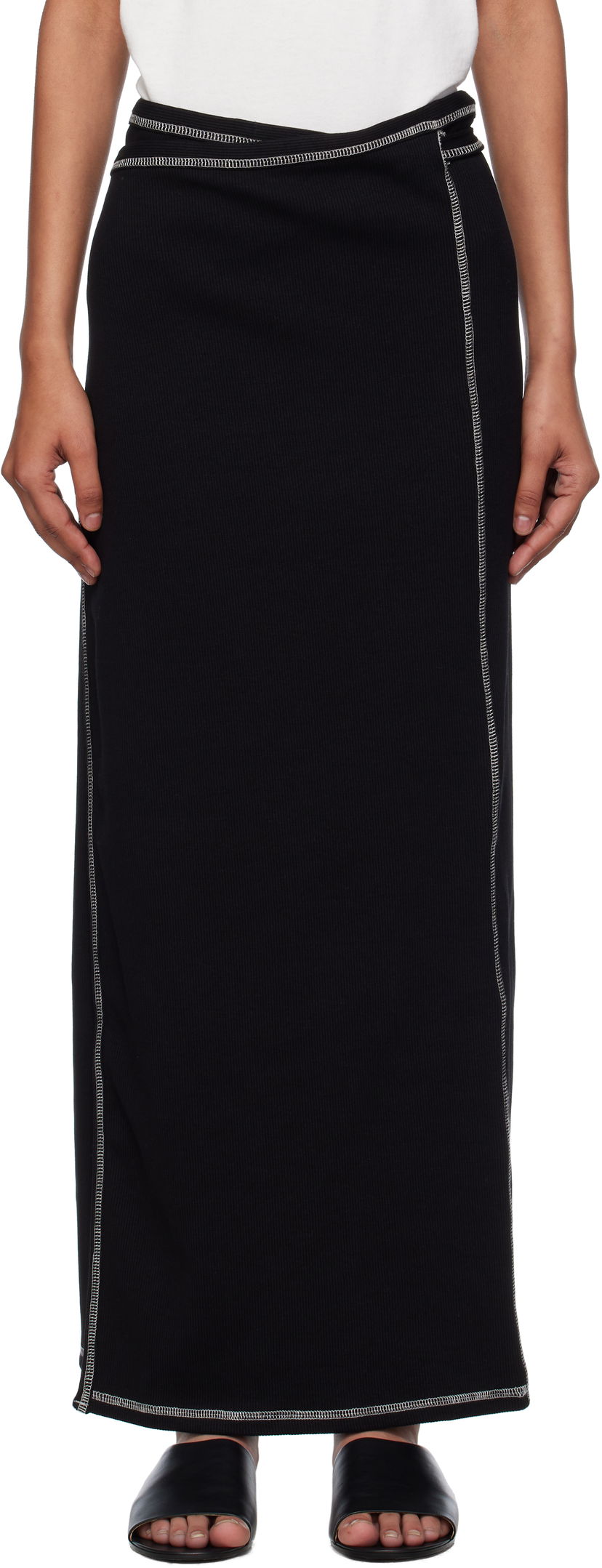 Hame Baserange Baserange Brig Maxi Skirt Musta | SSBR-CR-AU25