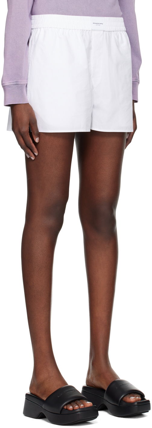 Shortsit Alexander Wang Alexander Wang.t Button-Fly Shorts Valkoinen | 4WC2244370, 1