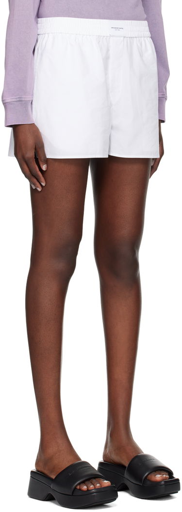 Shortsit Alexander Wang Alexander Wang.t Button-Fly Shorts Valkoinen | 4WC2244370, 1