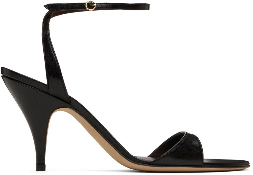 Asusteet The Row The Row Vika Ankle Strap Heeled Sandals Musta | F1584-SL1