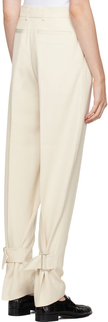 Housut TOTEME TOTEME Buckled Slouch Trousers Beige | 244-WRB0213-FB0315, 2