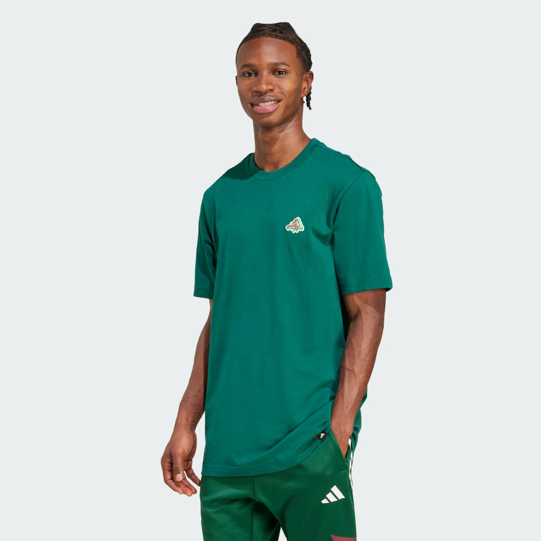 T-paita adidas Performance Mini Pizza Graphic Tee Vihreä | JM6482, 0