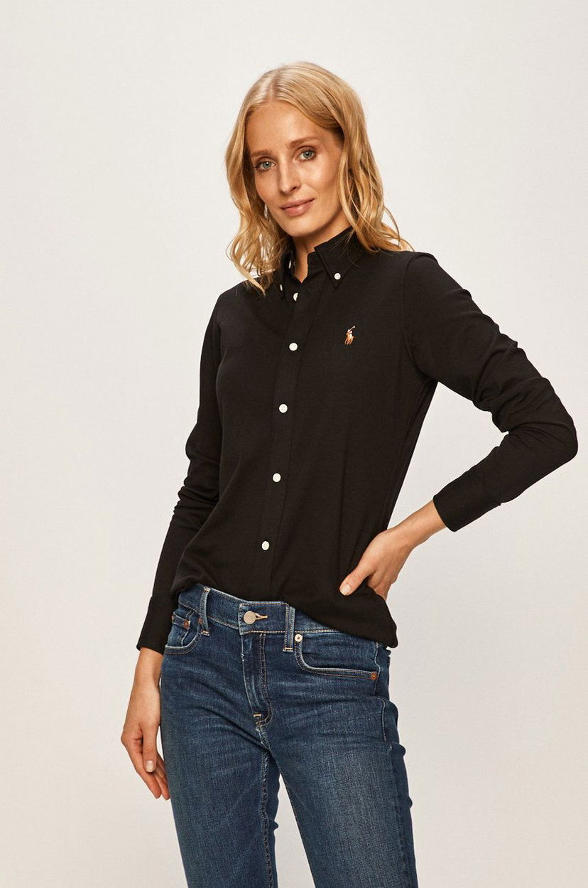 Paita Polo by Ralph Lauren Polo Ralph Lauren Regular Fit Classic Collar Shirt Musta | 211664427010