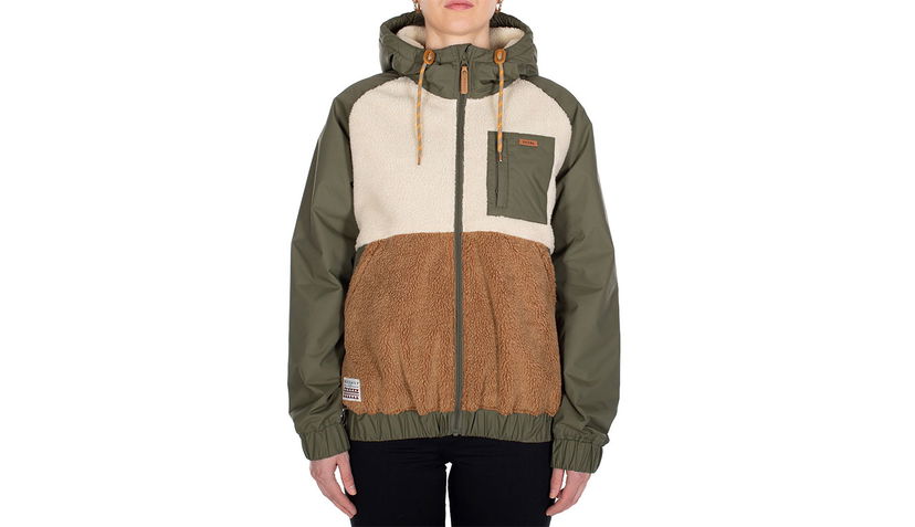 Takki Irie Daily Arctikmix Hooded Mixed Material Fleece Jacket Monivärinen | 961D111-470