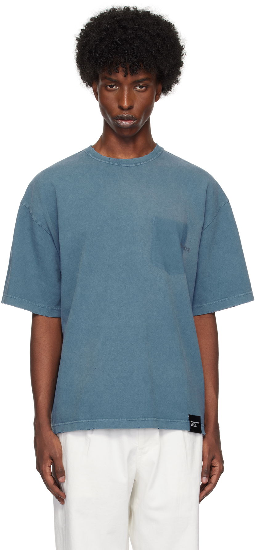T-paita Neighborhood SS T-shirt Sininen | 242FPNH-CSM06