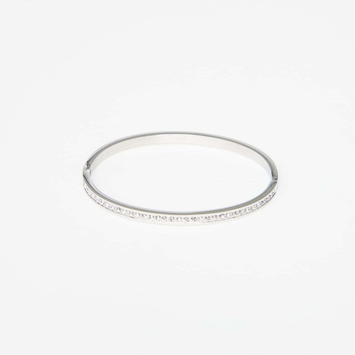 Rannerengas GUESS Color My Day Rhinestone Hinged Bangle Bracelet Metallinen | JUBB02248JWRH-SILVER, 0