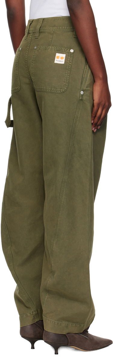 Housut JW Anderson JW Anderson Twisted Seam Trousers Vihreä | TR0417-PG1600, 2