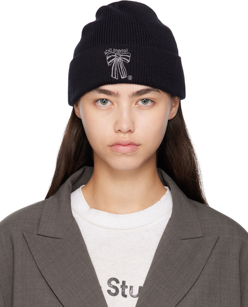 Pipo Acne Studios Acne Studios Merino Wool Beanie Musta | C40423-