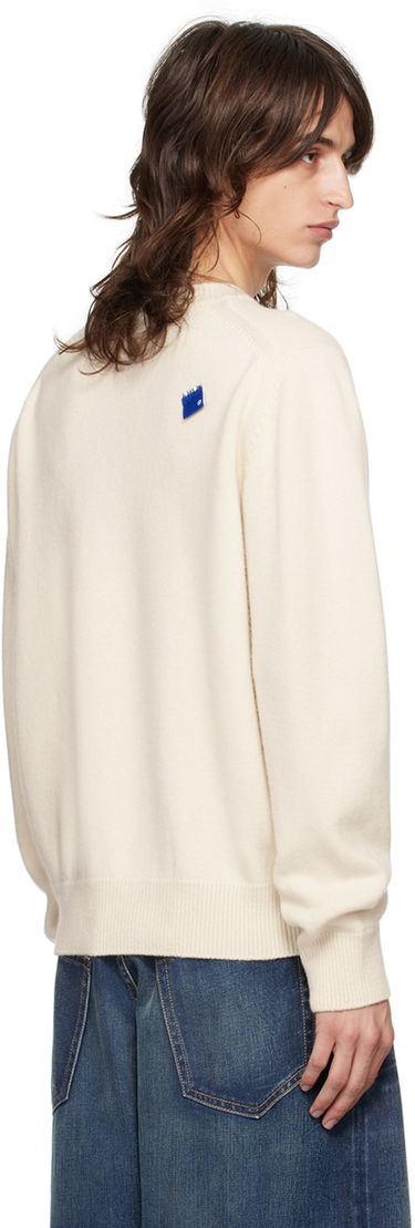 Villapaita ADER ERROR Knit Sweater with Logo Patch Valkoinen | BMSGFYKT0101OT, 2
