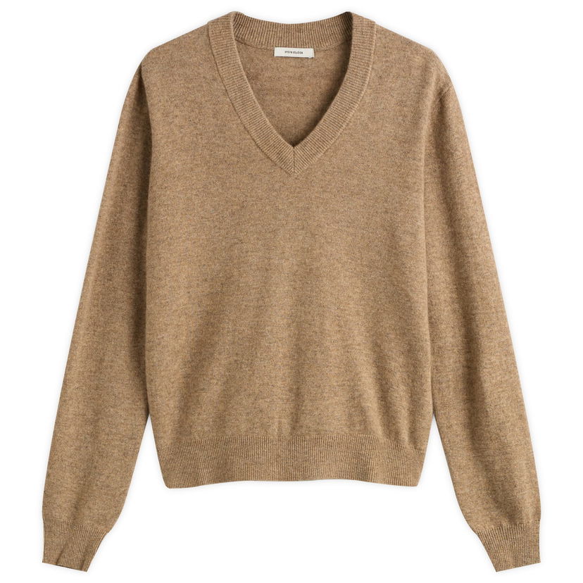 Villapaita Entire Studios Entire Studios Knitted V-Neck Jumper, Size Medium Ruskea | UNU-25-11063-CA